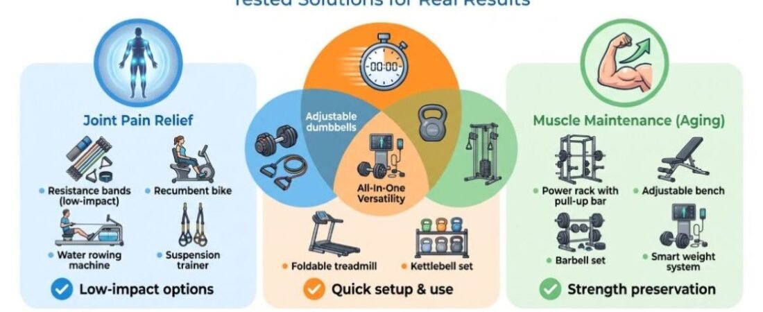 Review of The Best Home Gym Equipment We’ve Tested for 2026: What Actually Works for Aging Bodies